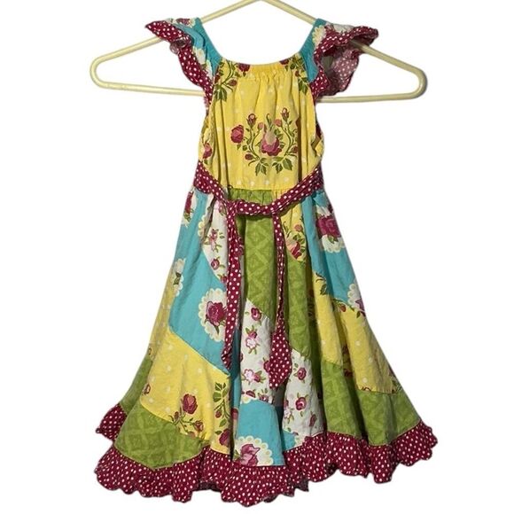 JELLY THE PUG Cottagecore Shabby Chic Patchwork Dress - Picture 4 of 5